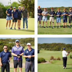 charity golf day with golf teams