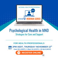 Webinar: Supporting the psychological health and wellbeing of people living with MND and their support networks